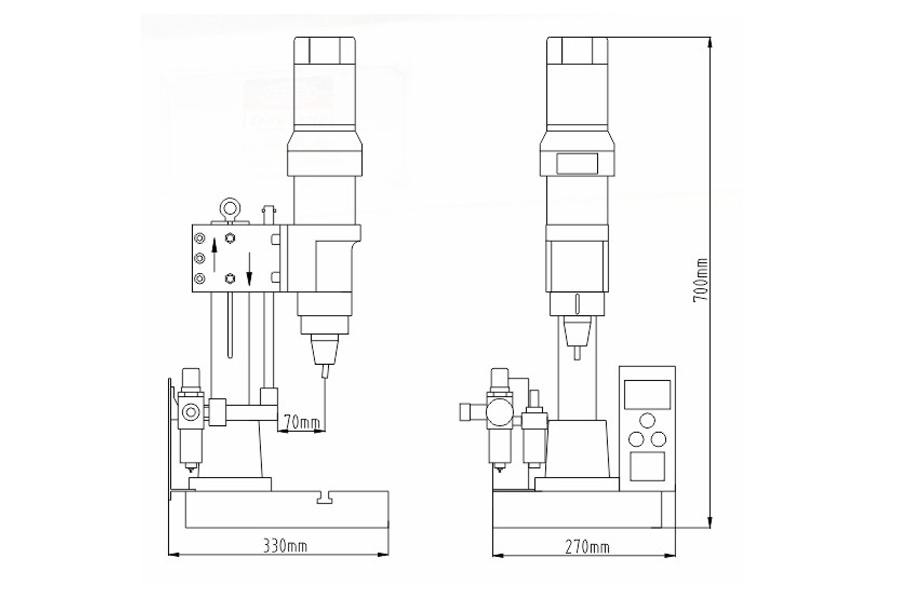 小型气压铆接机结构尺寸
